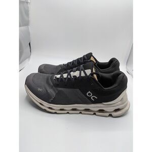 On Men's Cloudrunner Sneakers, Eclipse/Frost, 11 Medium US